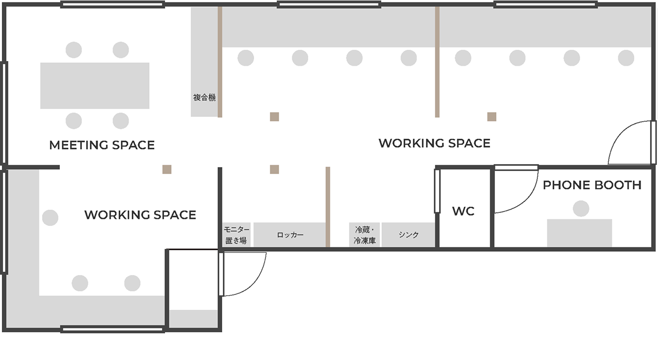 コワーキングスペース間取り画像