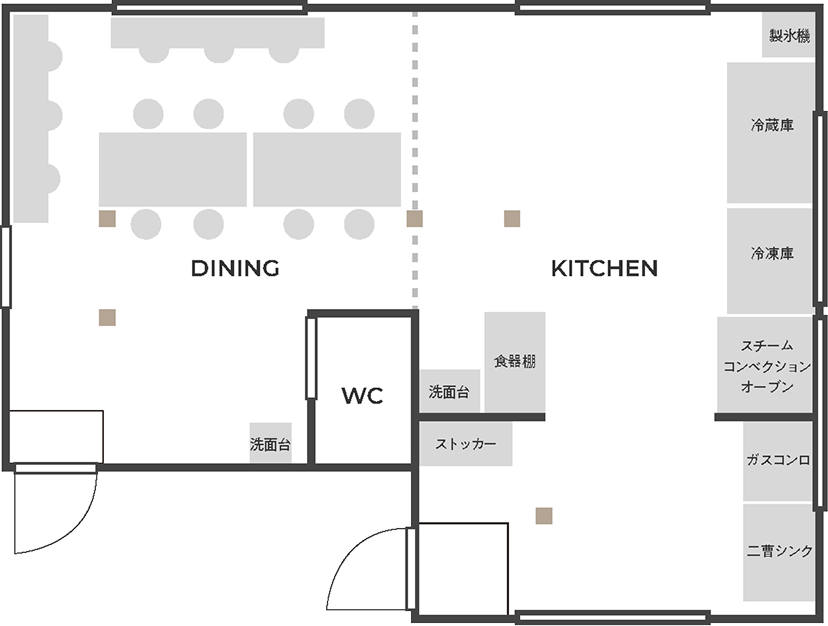 シェアキッチン間取り画像
